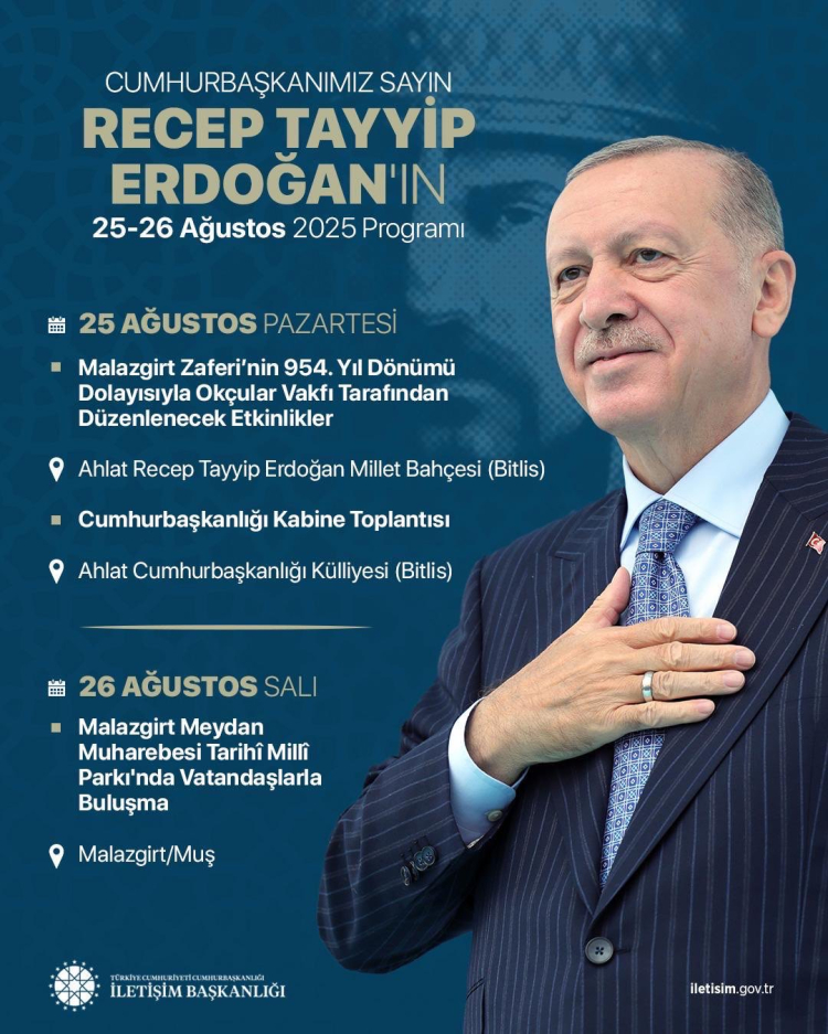 Cumhurbaşkanı Erdoğan, Malazgirt Zaferi’nin yıl dönümünde Ahlat ve Malazgirt’te