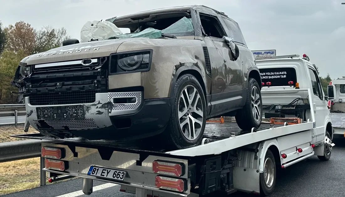 Düzce’nin Gümüşova ilçesinde sürücüsünün