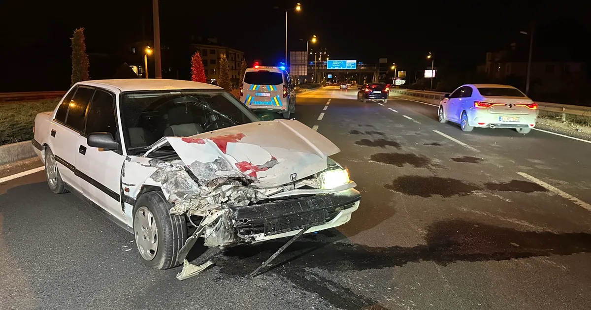 Düzce’de trafik kazası: 1 yaralı