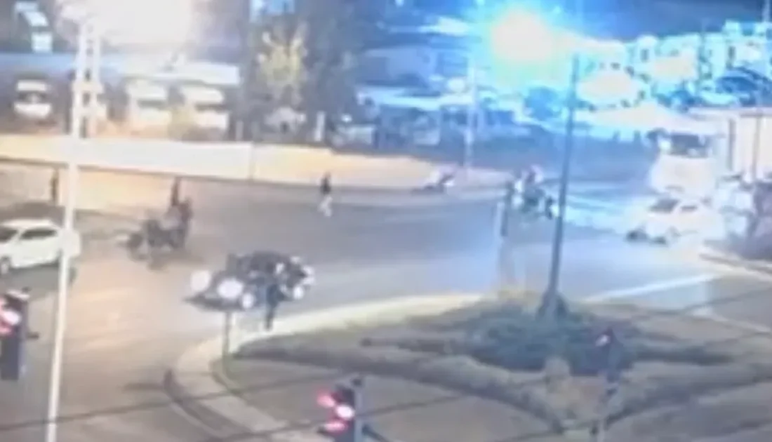 Düzce'de, motosikletin bir yayaya