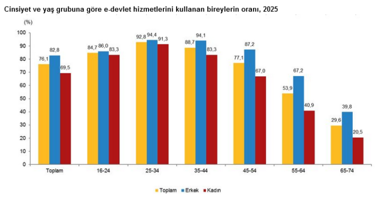 E-devlet ve e-ticaret hızla büyüyor... Türkiye'de internet kullanımı yüzde 90,9’a yükseldi