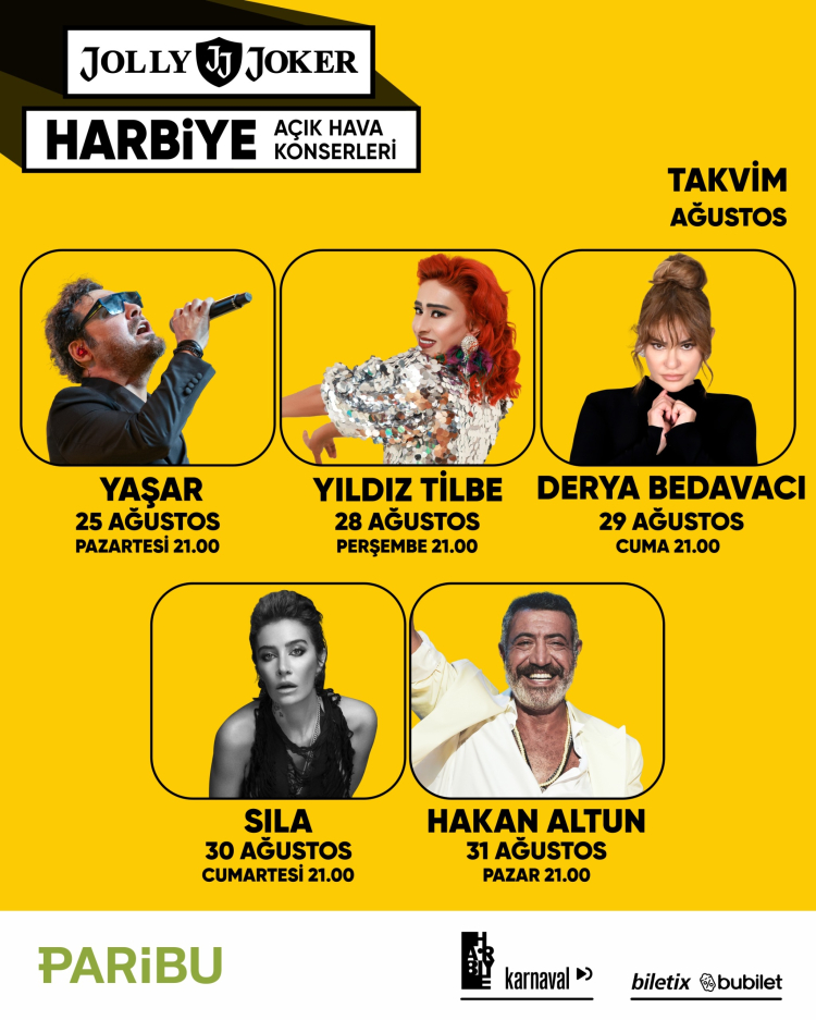 Harbiye’de müzik devam ediyor: Jolly Joker sonbaharda da sahnede