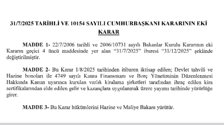 İndirimli tevkifat oranlarında süre uzatımı
