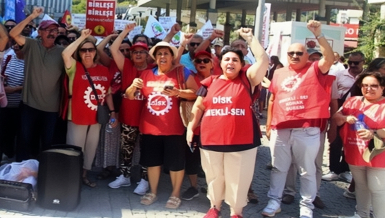 İzmir Konak’ta KESK ve Dev Emekli-Sen’den ortak eylem