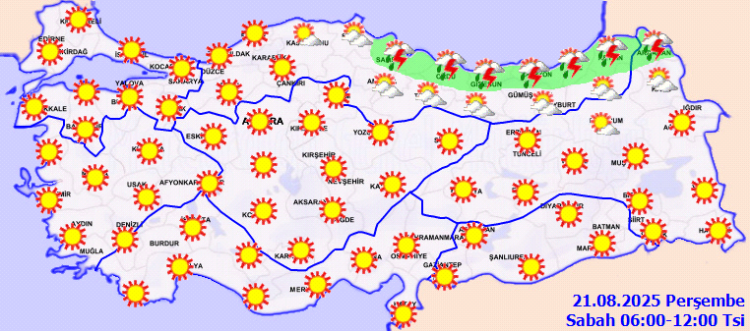 Karadeniz'de yağış, güneyde sıcaklıklar yükseliyor