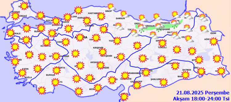 Karadeniz'de yağış, güneyde sıcaklıklar yükseliyor