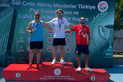 Keşanlı atlet Türkiye Masterlar'da altın madalya kazandı