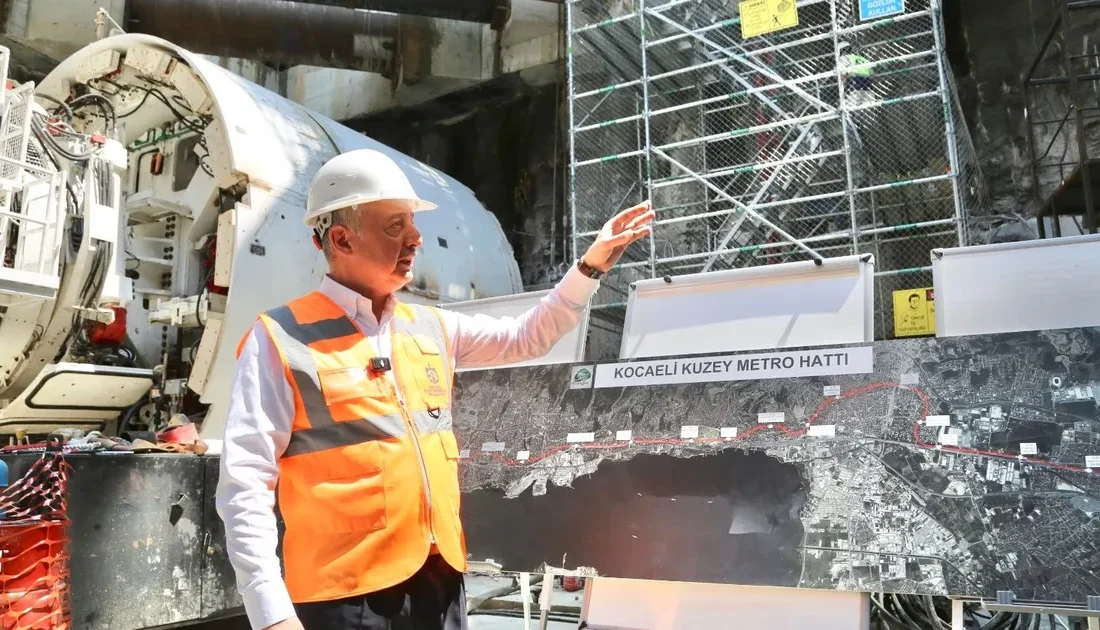 Körfezray Metrosu’nun tünel çalışmalarına