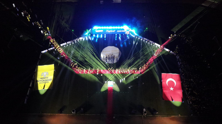 Konya'da 'Spor Okulları Olimpiyatları'na coşkulu açılış