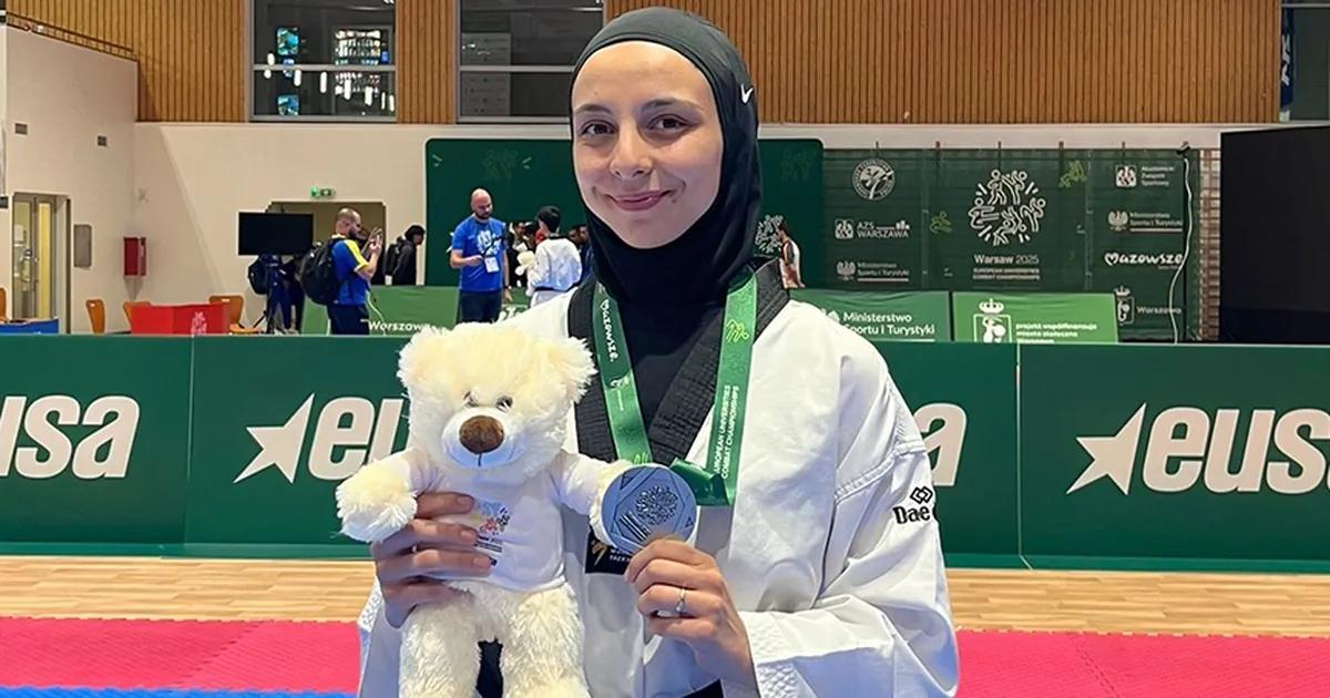 Konyalı milli sporcu Saliha'dan Avrupa ikinciliği