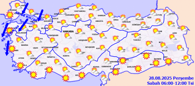 Meteoroloji’den kuvvetli rüzgar uyarısı