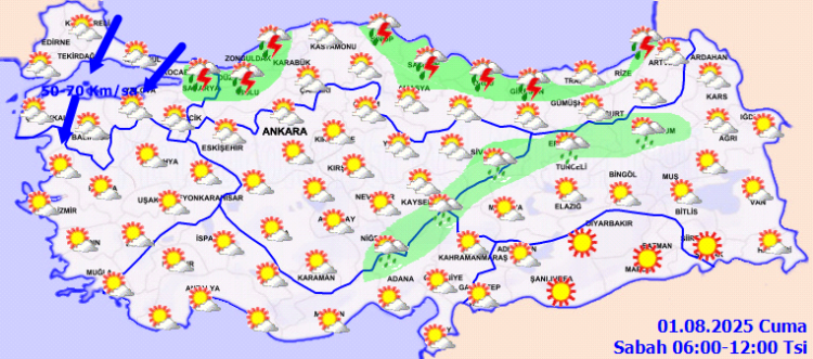 Meteoroloji'den 'kuvvetli rüzgar' uyarısı: Bu bölgelerde dikkat!
