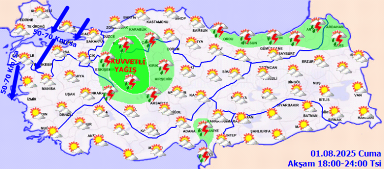 Meteoroloji'den 'kuvvetli rüzgar' uyarısı: Bu bölgelerde dikkat!