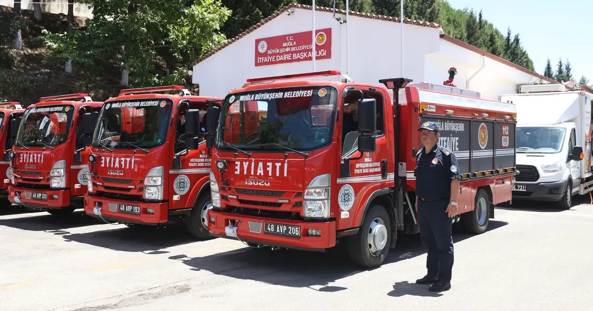 Muğla İtfaiyesi’ne 72 yeni araç