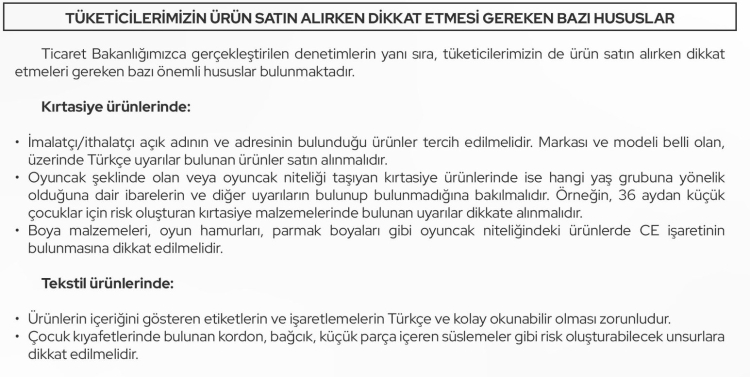 Okul alışverişlerine sıkı denetim! Ticaret'ten güvensiz ürünlere geçit yok!