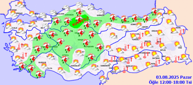 Sıcaklıklar doğuda yükseliyor, batıda sağanak alarmı