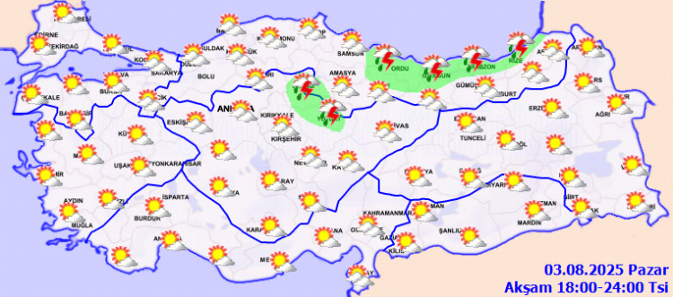 Sıcaklıklar doğuda yükseliyor, batıda sağanak alarmı