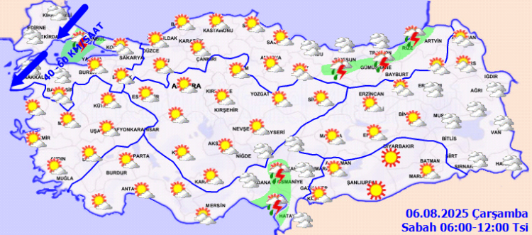 Sıcaklıklarda değişiklik yok, denizlerde fırtına uyarısı!