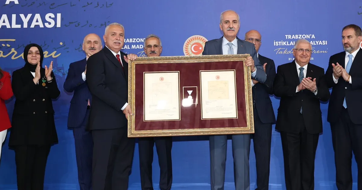 Trabzon’a 101 yıl sonra İstiklal Madalyası takdim edildi