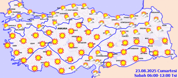 Türkiye genelinde sıcak ve açık hava etkisini sürdürüyor