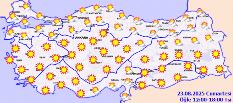Türkiye genelinde sıcak ve açık hava etkisini sürdürüyor