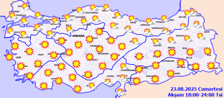 Türkiye genelinde sıcak ve açık hava etkisini sürdürüyor