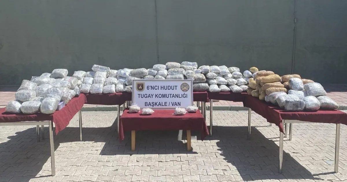 Van sınır hattında büyük operasyon! 165 kilogram uyuşturucu yakalandı