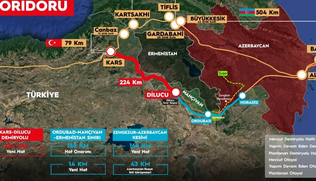 Kars-Iğdır-Aralık-Dilucu Demiryolu Hattı’nın temeli