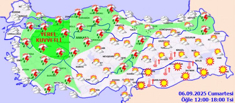 11 ilde kuvvetli yağış alarmı! Sel ve dolu riskine dikkat