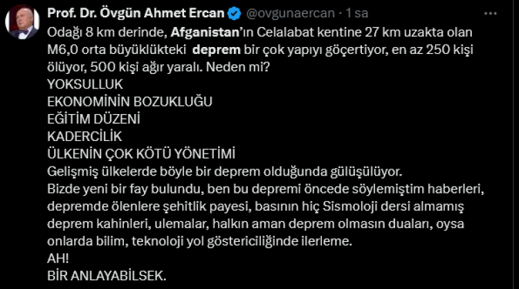 Afganistan'da deprem! Ölü sayısı her geçen saat yükseliyor