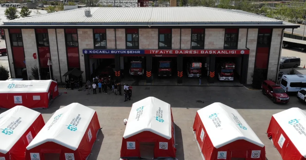 Bu çadırlar Kocaeli itfaiyesini daha güçlü kılacak