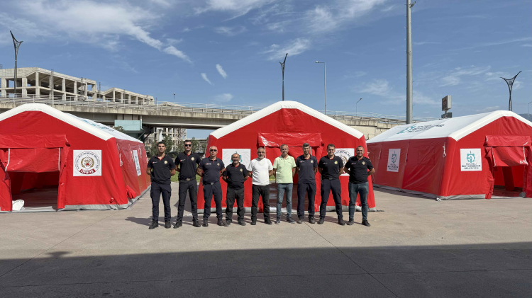 Bu çadırlar Kocaeli itfaiyesini daha güçlü kılacak