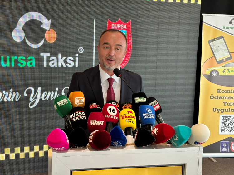 Bursa'da taksi sektöründe dijital hamle... 'Bursa Taksi' uygulaması tanıtıldı