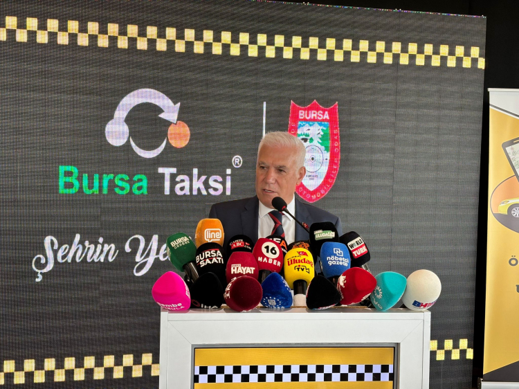 Bursa'da taksi sektöründe dijital hamle... 'Bursa Taksi' uygulaması tanıtıldı