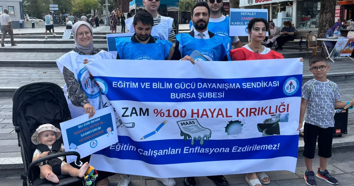 Eğitim Gücü Sen Bursa'dan zam tepkisi! Sefalet mutabakatı kabul edilemez!