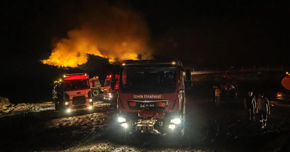 İzmir İtfaiyesi şimdi de Denizli için ter döküyor