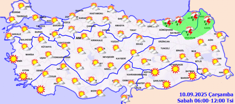 Kuzeyde yağmur, güneyde sıcaklık artışı!