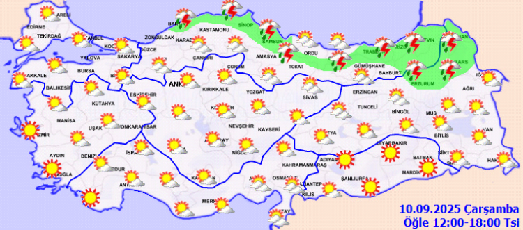 Kuzeyde yağmur, güneyde sıcaklık artışı!