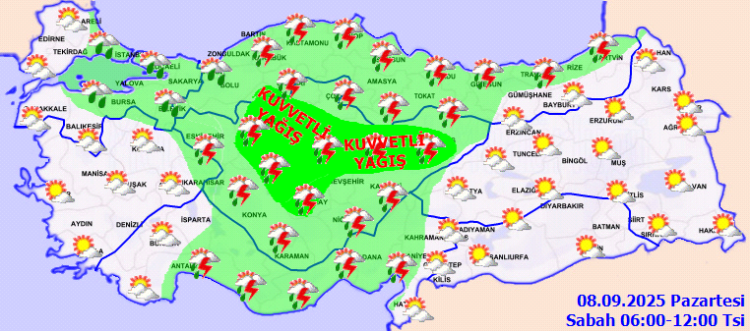 Şemsiyeler hazır olsun! Üç bölgede sağanak yağış bekleniyor