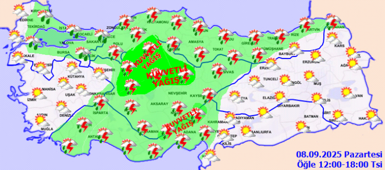 Şemsiyeler hazır olsun! Üç bölgede sağanak yağış bekleniyor